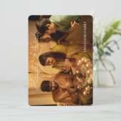 Diwali Flachbild-Fotokarte Feiertagskarte (Stehend Vorderseite)