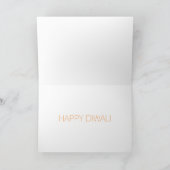 Diwali Flaming Yellow Karte (Innenseite)