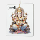 Diwali Ganesha Keramikornament (Links)