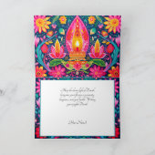 Diwali Gardens Feiertagskarte (Innenseite)