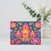 Diwali Gardens Postkarte (Stehend Vorderseite)