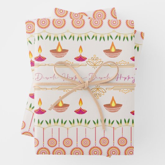 DIWALI GESCHENKPAPIER SET (Beispiel)