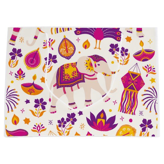 Diwali Gift Bag Große Geschenktüte (Vorderseite)