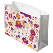 Diwali Gift Bag Große Geschenktüte (Rückseite Schrägansicht)