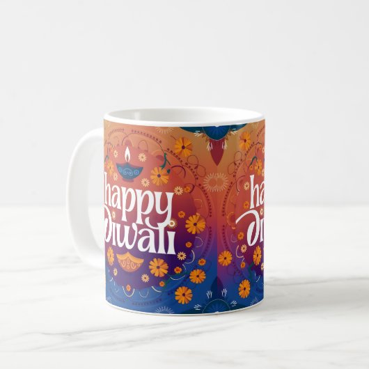 Diwali Gift Idea Kaffeetasse (Vorderseite Links)