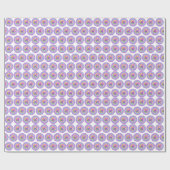 Diwali Glitzer lotus rangoli Geschenkpapier (Flach)