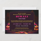 Diwali Glow Einladung (Rückseite)
