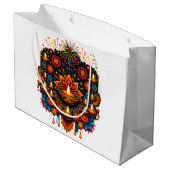 Diwali Große Geschenktüte (Rückseite Schrägansicht)