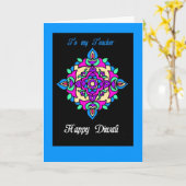 Diwali Gruß-Karte für einen Lehrer Karte (Gelbe Blume)