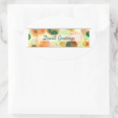 Diwali-Grüße (bokeh) Ovaler Aufkleber (Tasche)