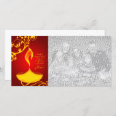 Diwali-Grüße: elegantes Licht (Vorne/Hinten)