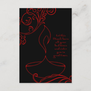 diwali Grüße (elegantes Licht) Karte