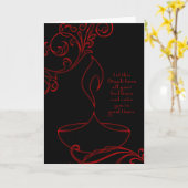 Diwali-Grüße (elegantes Licht) Karte (Gelbe Blume)