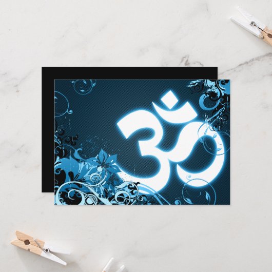 Diwali Grüße : Hi-Fi om Karte (Vorderseite/Rückseite Beispiel)