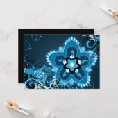 Diwali Grüße : Hi-fi rangoli Karte (Vorderseite/Rückseite Beispiel)