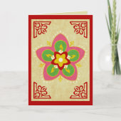 Diwali Grüße rangoli Karte (Vorderseite)