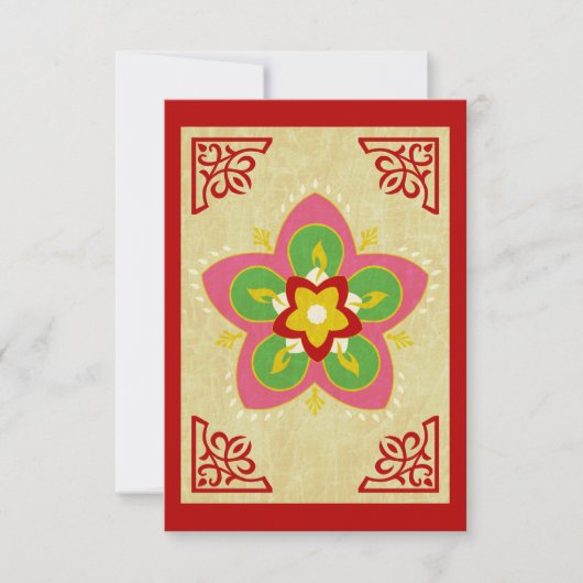 Diwali Grüße rangoli Karte (Vorderseite)