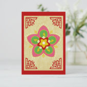 Diwali Grüße rangoli Karte (Stehend Vorderseite)