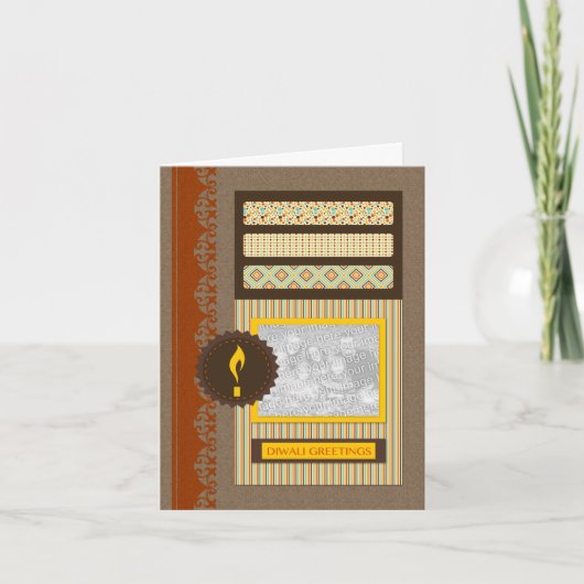 Diwali-Grüße (Scrapbook) Karte (Vorderseite)