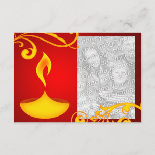 Diwali Grußkarte : hübsches Licht Karte