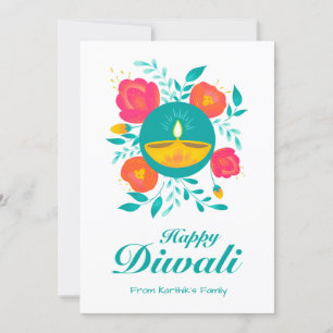 Diwali Grußkarte personalisiert Karte