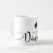 Diwali Health Wealth Wisdom Kaffeetasse (Vorderseite Links)