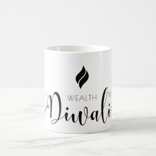 Diwali Health Wealth Wisdom Kaffeetasse
