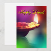 Diwali Holiday Card Feiertagskarte (Vorne/Hinten)