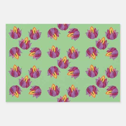 Diwali Indian motifs Geschenkverpackungsblätter Geschenkpapier Set (Vorderseite 2)