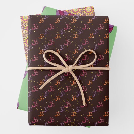 Diwali Indian motifs Geschenkverpackungsblätter Geschenkpapier Set (Beispiel)