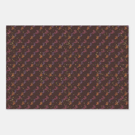 Diwali Indian motifs Geschenkverpackungsblätter Geschenkpapier Set