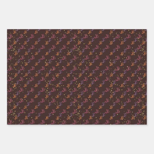 Diwali Indian motifs Geschenkverpackungsblätter Geschenkpapier Set (Vorderseite)