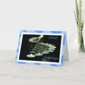 Diwali indisches Festival von Licht tealight Kerze Karte (Vorderseite)