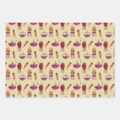 Diwali, indisches Motiv Geschenkverpackung 3 Blätt Geschenkpapier Set (Vorderseite 3)