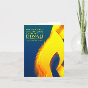 Diwali-inspirierendes inneres Licht zerplatzt Karte