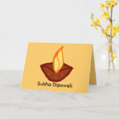 Diwali Karte (Gelbe Blume)