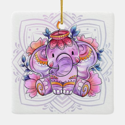 Diwali Keramik Ornament (Rückseite)