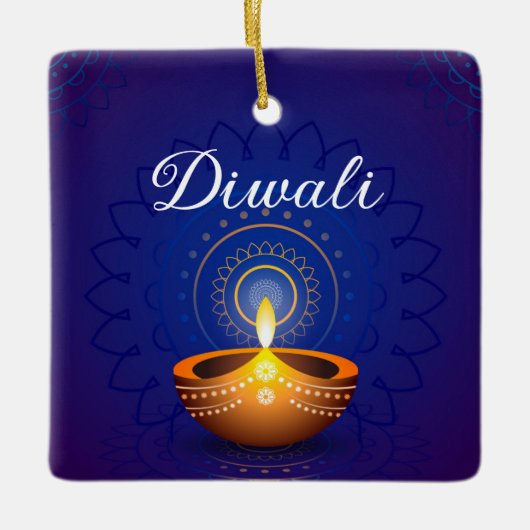 Diwali Keramikornament (Vorderseite)