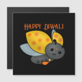 Diwali Ladybug mit Deepa Magnetkarte (Vorne/Hinten)