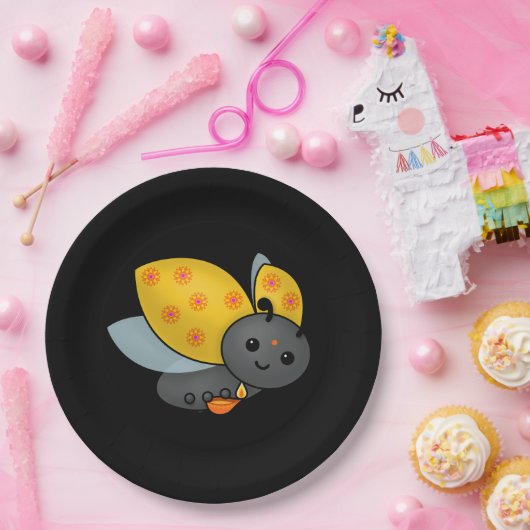 Diwali Ladybug mit Deepa Pappteller (Party)