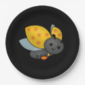 Diwali Ladybug mit Deepa Pappteller (Vorderseite)