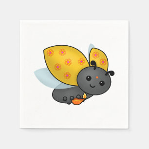 Diwali Ladybug mit Deepa Serviette