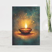 Diwali-Lampe Blaulicht