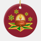 Diwali Laterne Keramikornament (Hinten)
