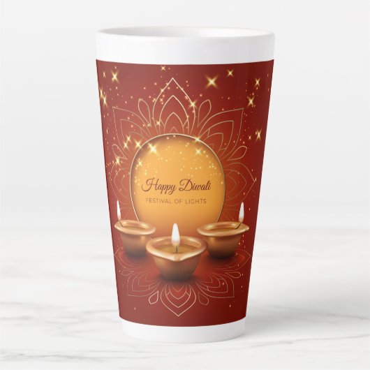 Diwali Latte Tasse (Vorderseite)