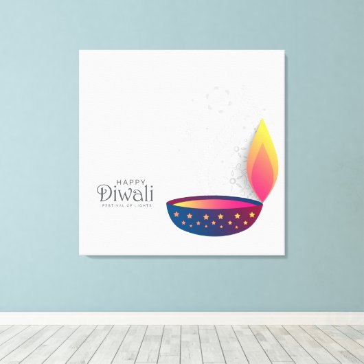 Diwali Leinwanddruck (Insitu (Holzboden))