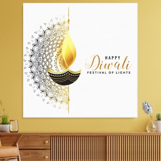 Diwali Leinwanddruck (Insitu (Wohnzimmer))