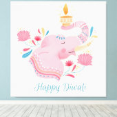 Diwali Leinwanddruck (Insitu (Holzboden))