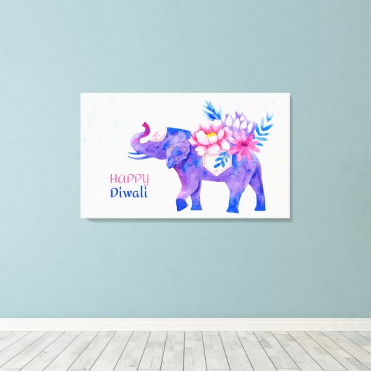 Diwali Leinwanddruck (Insitu (Holzboden))