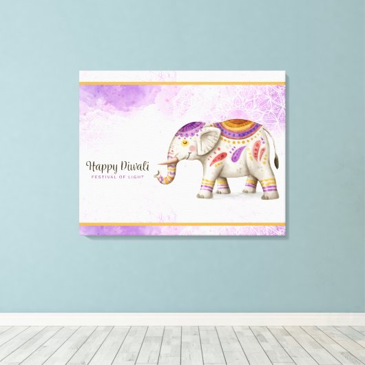 Diwali Leinwanddruck (Insitu (Holzboden))